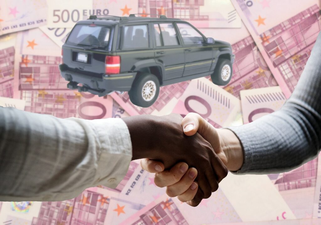 car, sale, euro, bills, handshake, agreement, used, second hand, deal, contract, dealer, seller, vendor, vehicle, automotive, auto, buy