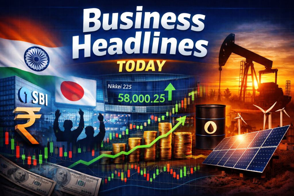 Business and stock market concept image with charts, oil pump, solar panels and global economy theme