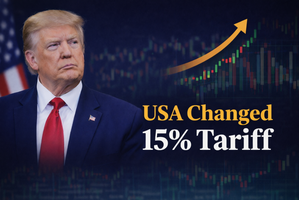 USA changed 15 percent tariff policy under Trump administration